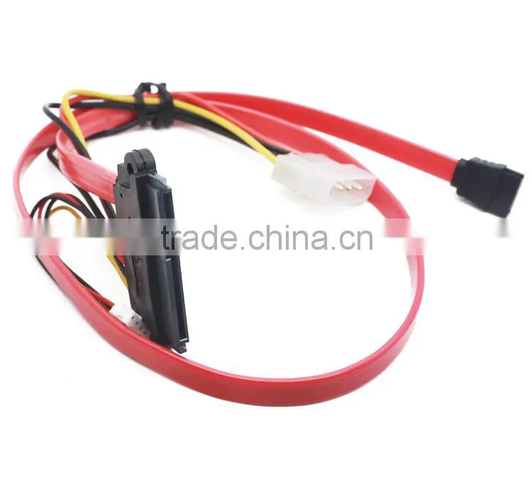 7+15 pin female sata cable to 7 pin female serial ATA cable with 4 pin big and small 4 pin power cable