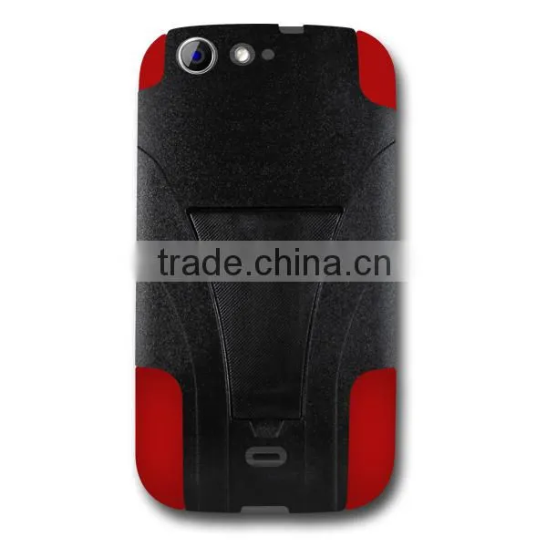 T-Stand Dual Layer Armor Case With Kick Stand For BLU life one