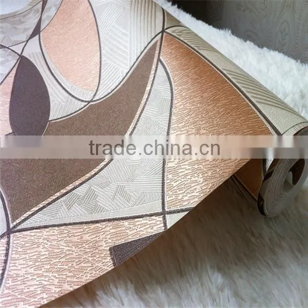 3d style wall paper brown