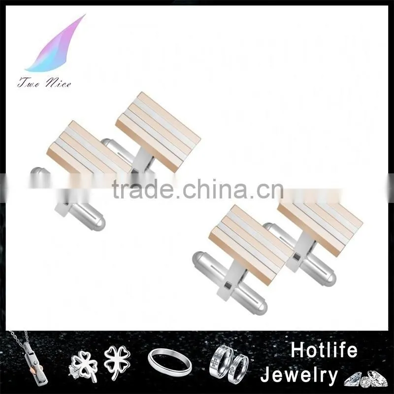 high quality men jewelry supplier aigner 316L Stainless Steel cufflink blanks for man novelties gift
