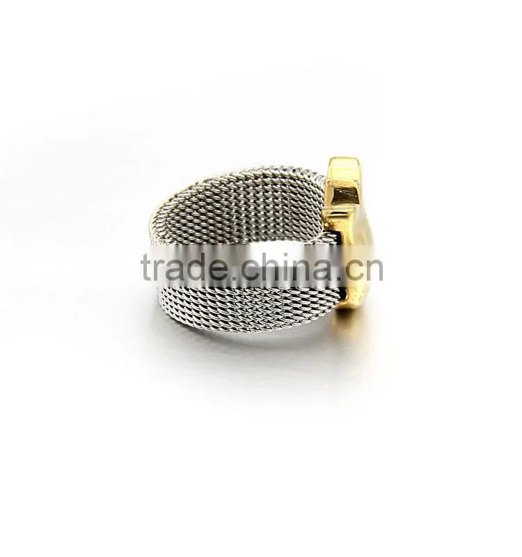 2015 new product stainless steel gold finger ring rings design for women with price