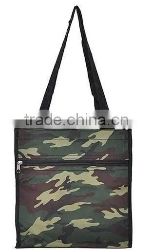 zippered printed tote bag for men and women
