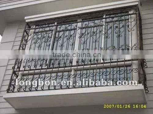2013 Top-selling modern iron window fence