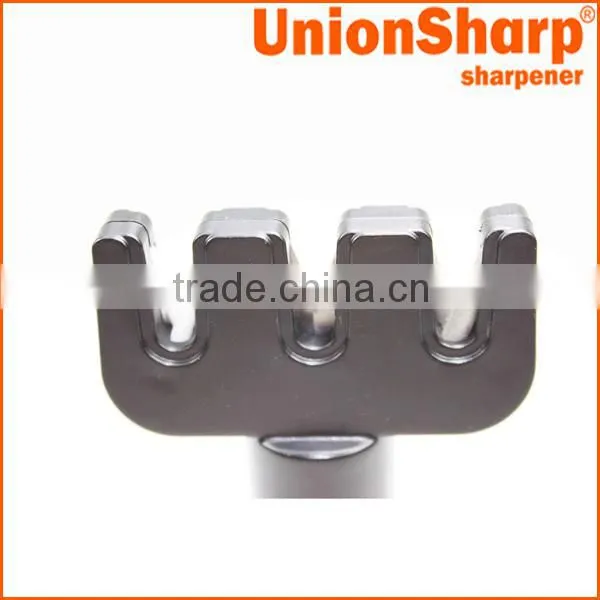 Kitchen diamond knife sharpener with suction pad