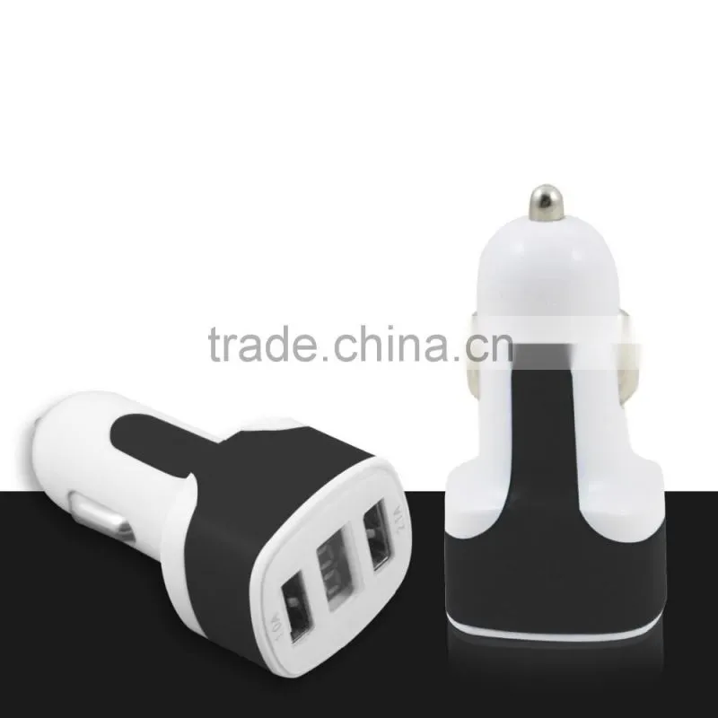 Faste Charging Dual Car Charger For iPhone Samsung with LCD Display