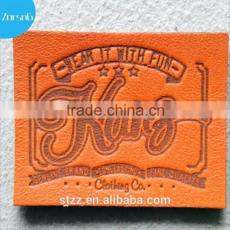 Branded Logo Synthetic PU Custom Leather Jacket Patches