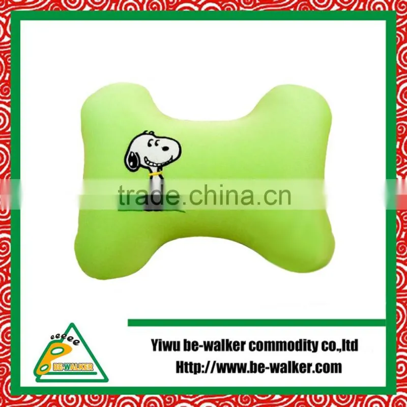 Bone Shape Soft Car Neck Pillow,Beads Filled Polyester Cushion