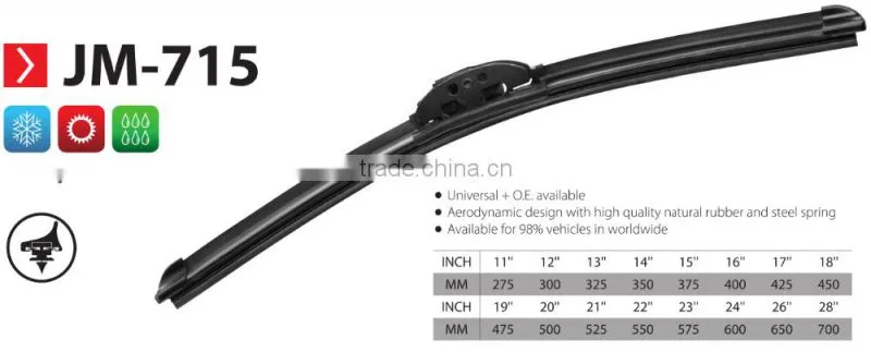 JM-715 Wholesale Multifunction Flex Wiper Blades