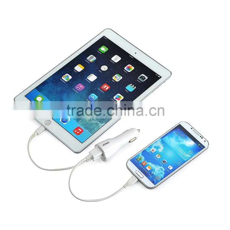 fast charging dual port mini usb car charger with RoHs CE FCC