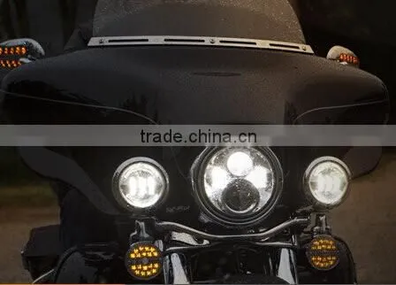 LED 7 INCH Harley Headlight 7" round led headlight for car and motorcycle