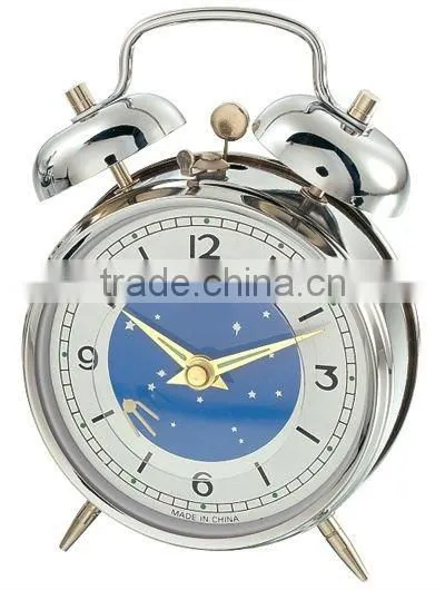 4 inches metal case mechanical alarm clock