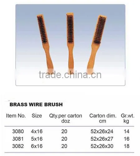 beavertail handle brass wire brush polish brush