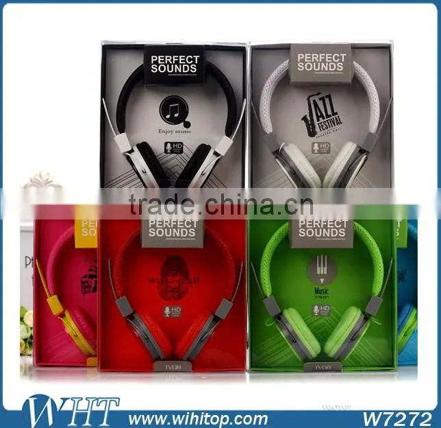 Gift Packge Candy Color Ear Hook Earphone for Mobile Phone Tablets Cheap Colorful Earphones