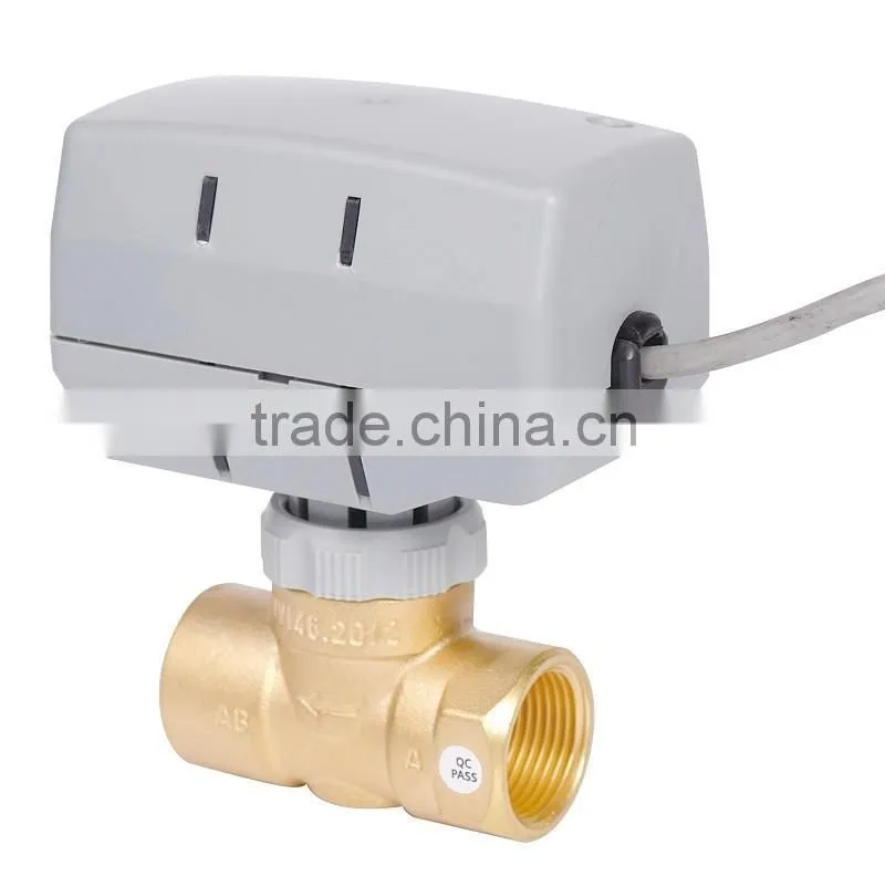 SR5121 mini motorized 2 way 3 way auto electric operated ball valve