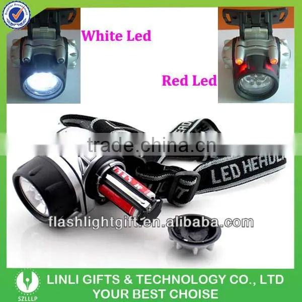 7 Led Llight Plastic Head Lamp