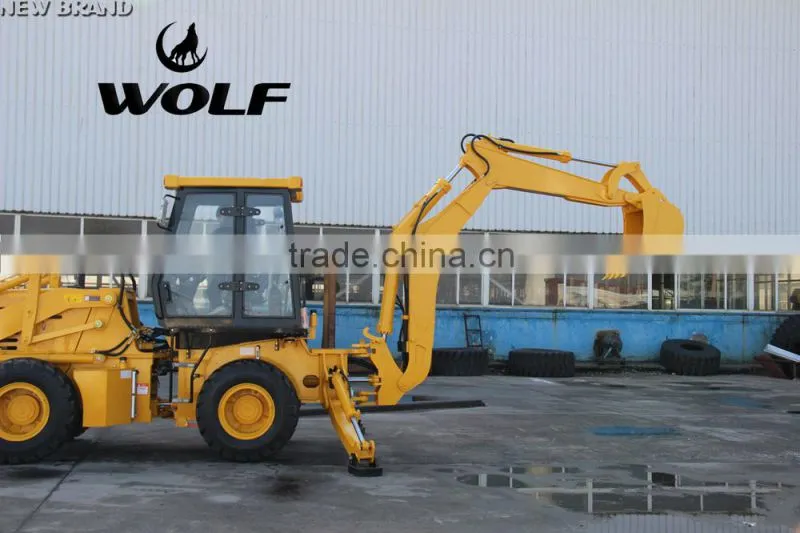 WOLF WZ30-25 backhoe loader for sale with 60kw engine to Africa