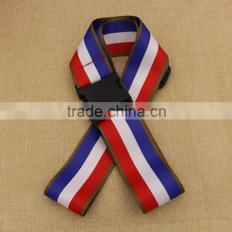 Wholesale custom country flag polyester lanyard/ heat- transfer printed logo lanyard