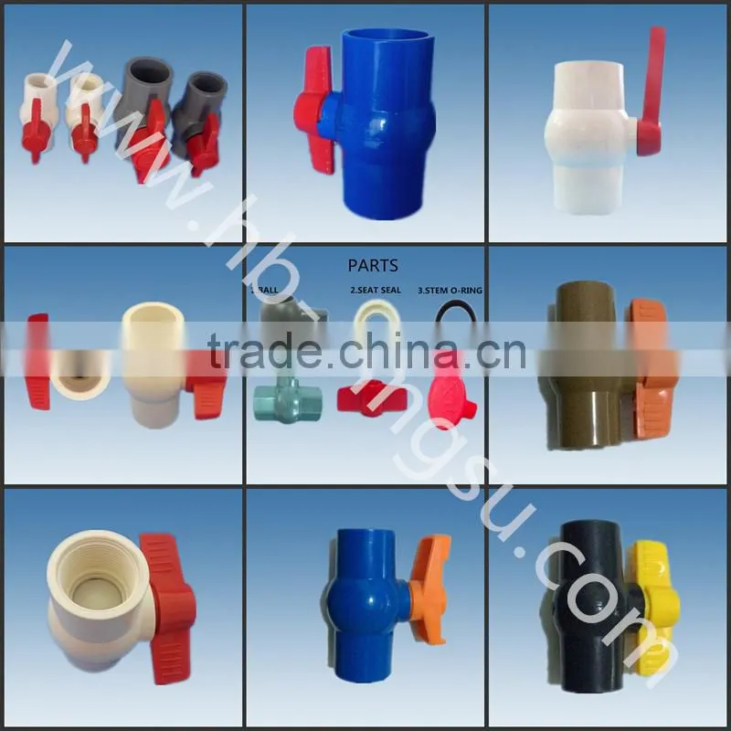 OEM/Cheap Full Size Plastic PVC Ball valve
