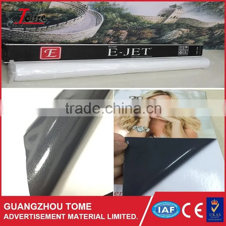 Guangzhou factory 140gsm PVC adhesive vinyl with low price