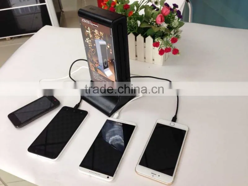 Unique design restaurant cell phone charging dock station for coffe shop, KTV, Bar, Hotel lobby with 4 port output charger