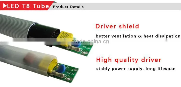 Dimmable 3 Years Warranty 4ft G13 T8 LED Tube 1200mm 18w High Brightness