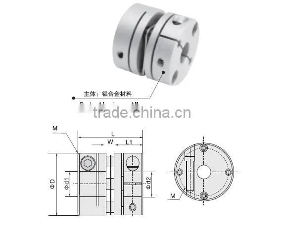 TS3 clamp type disc coupling/disc flexible coupling