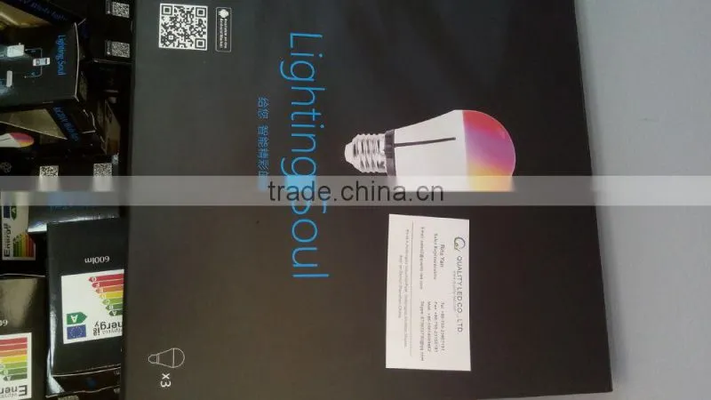 CE,ROHS,FCC remote wifi control rgbw bulbs e27