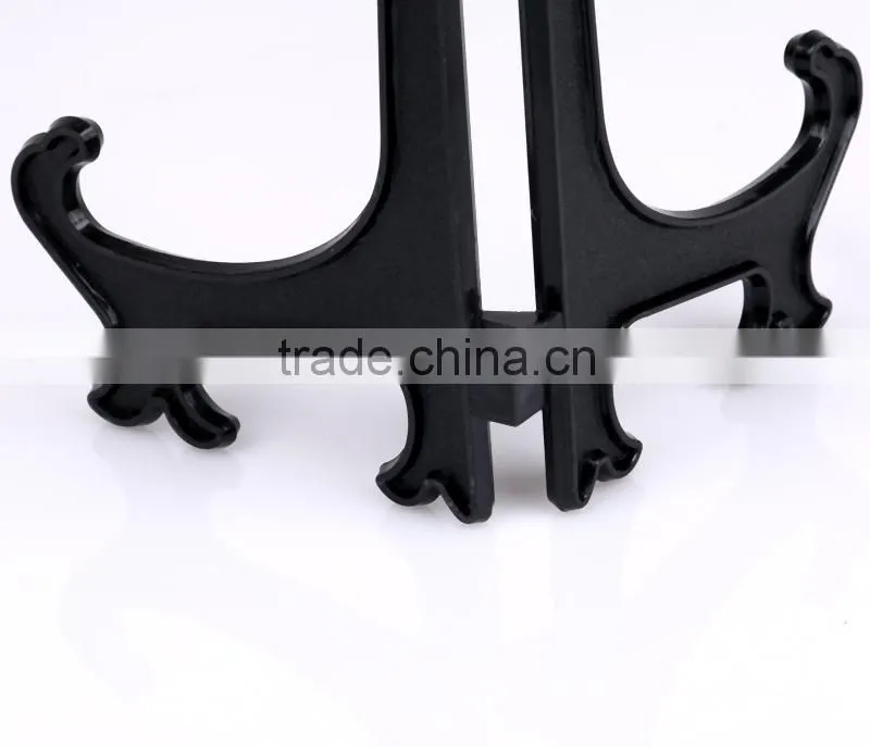 8"plastic plate stand in black color
