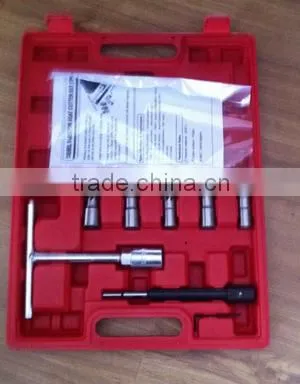 7 pcs Diesel Injector Seat Cutter Cleaner Tool Set Carbon Remover