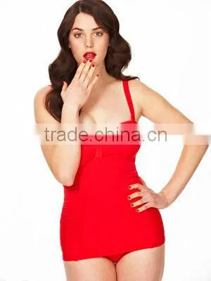 Fashional fushia Ladies Sexy unlined swimwear