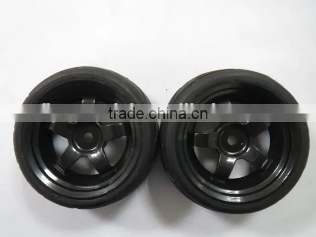 RC Racing Tires Tyre Wheel Rim Fit HSP HPI 1:10 On-Road Car pre-glued car tires