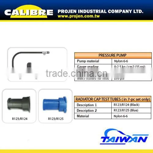CALIBRE 18pc Cap Universal Radiator Pressure Test Kit