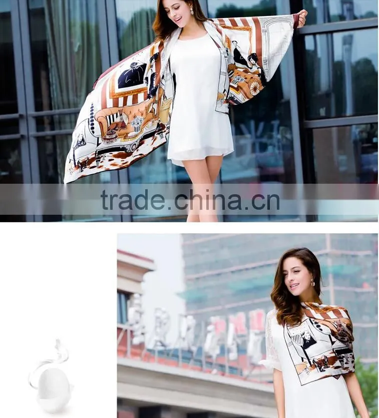 SJ-028 100% silk new design fashion twill scarf