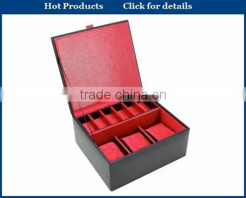 2016 Red Rectangular Watch Bracelet Storage Box