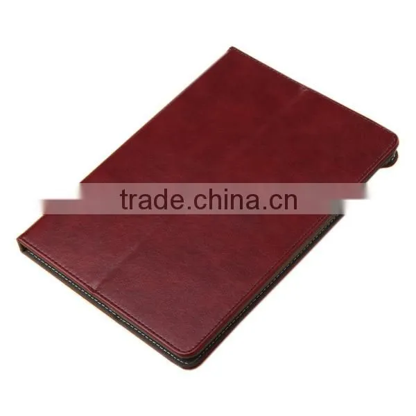 PU leather stand auto sleep smart cover folio case for apple iPad Air 2, for ipad 6 leather case