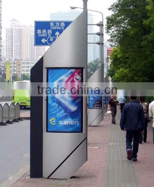 2016 stainless steel scrolling light box outdoor