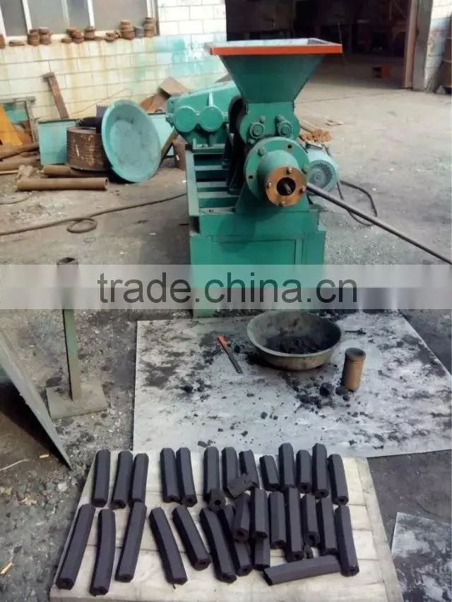 Low investment finger coal briquette extruder machine for smoking shisha hookah
