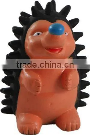 Hot selling lovely rubber pet toy : rubber hedgehog