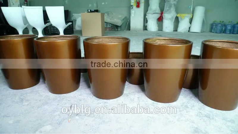 decorative fiberglass planter garden flowerpot