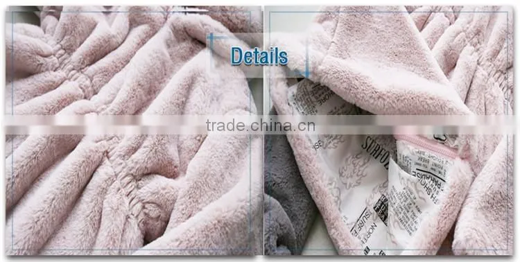 Korean stylish cashmere artificial fur coat for women