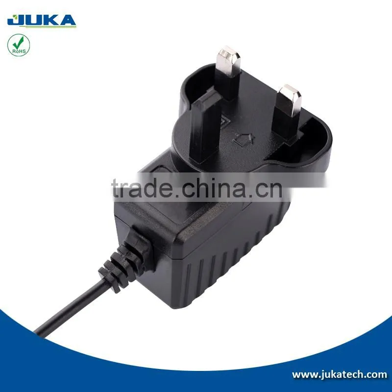 UK 3pin plug ac dc power adapter 5v 1.5a usb charger adapter with CE GS approval