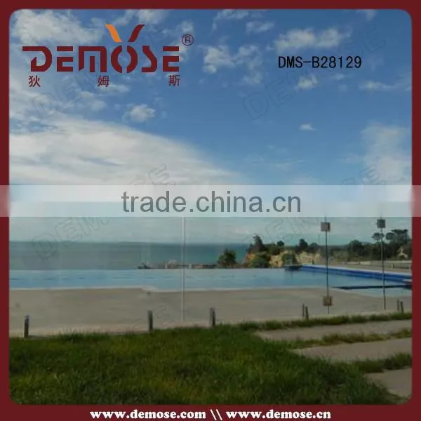 swimming pool handrail glass railing detail child safety fence