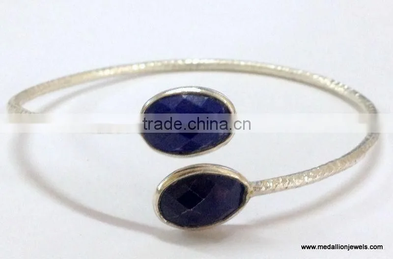 Vermeil Sterling Silver Rose Cut Bangle, Gold Plated Sterling Silver Bangle, Rose Cut Gold Plated Bangle