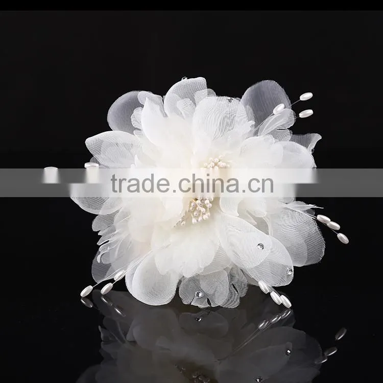 wedding mini snap decorative hair clips with flower