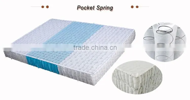 Luxury morden royal design european size mattress for bedroom