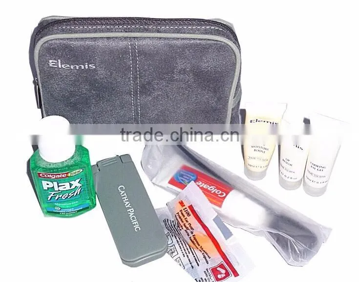 Travel kit for airline airplane custom printed all in 1