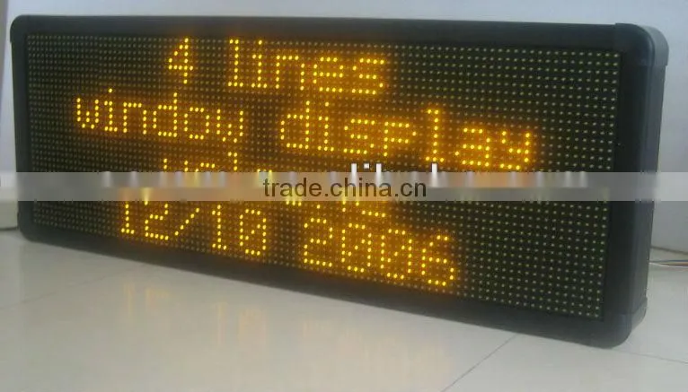 waterproof Semi-outdoor tri-color high brightness Led moving message display sign
