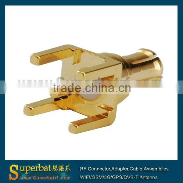 MCX thru hole Plug PCB Mount with solder post long version New Listing