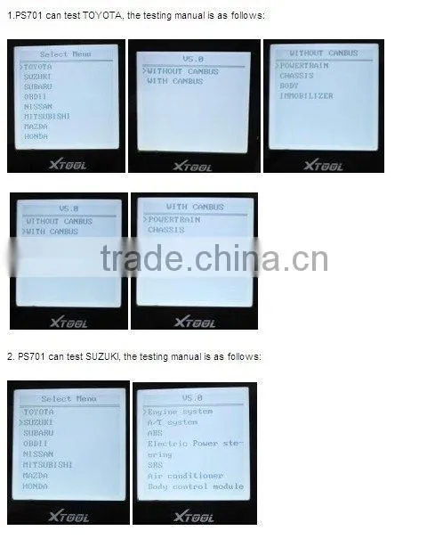 Suzuki auto scanner PS701