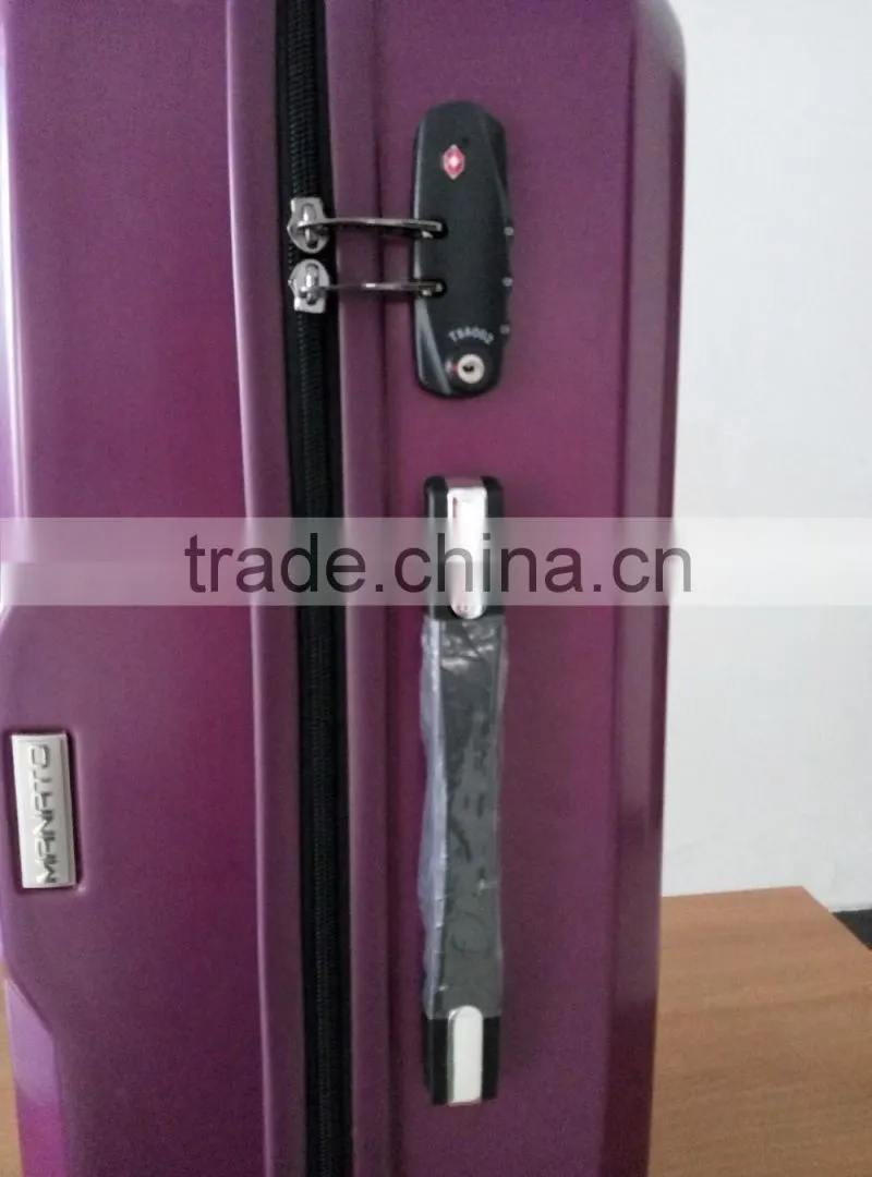 2016 Quality ABS+PC Bright colorful trolley luggage set